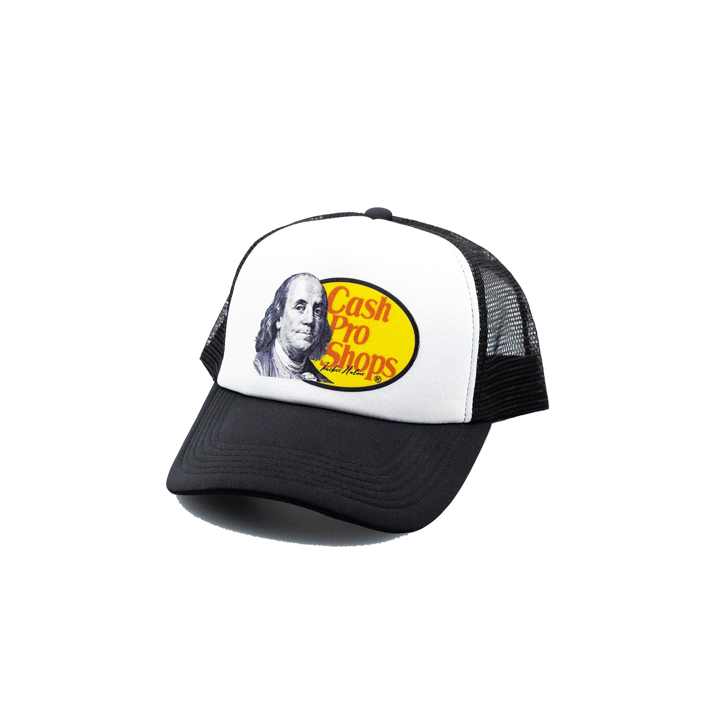 Cash pro shops Trucker Hat White Panel