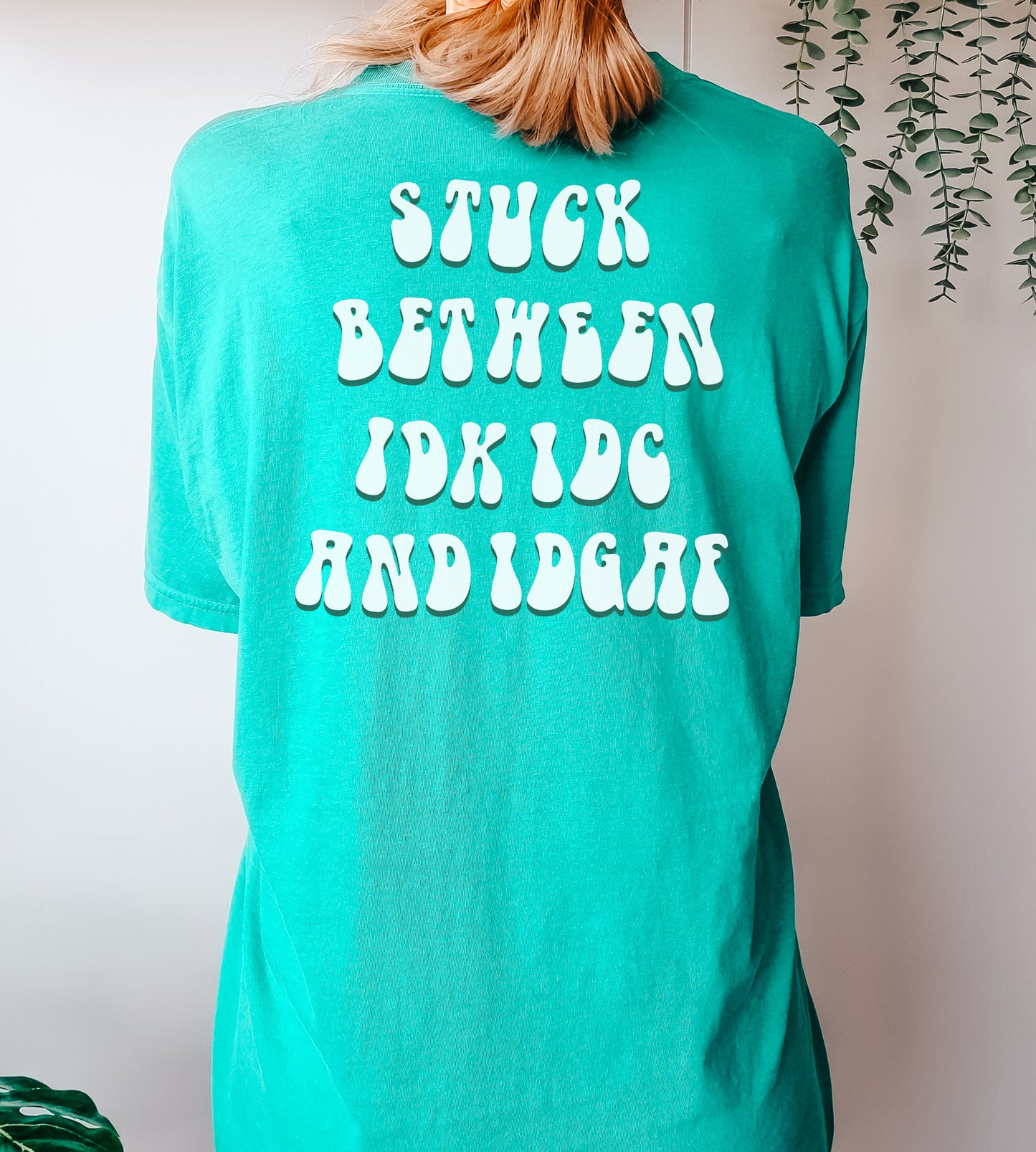 Stuck Between IDK IDC and IDGAF T-Shirt