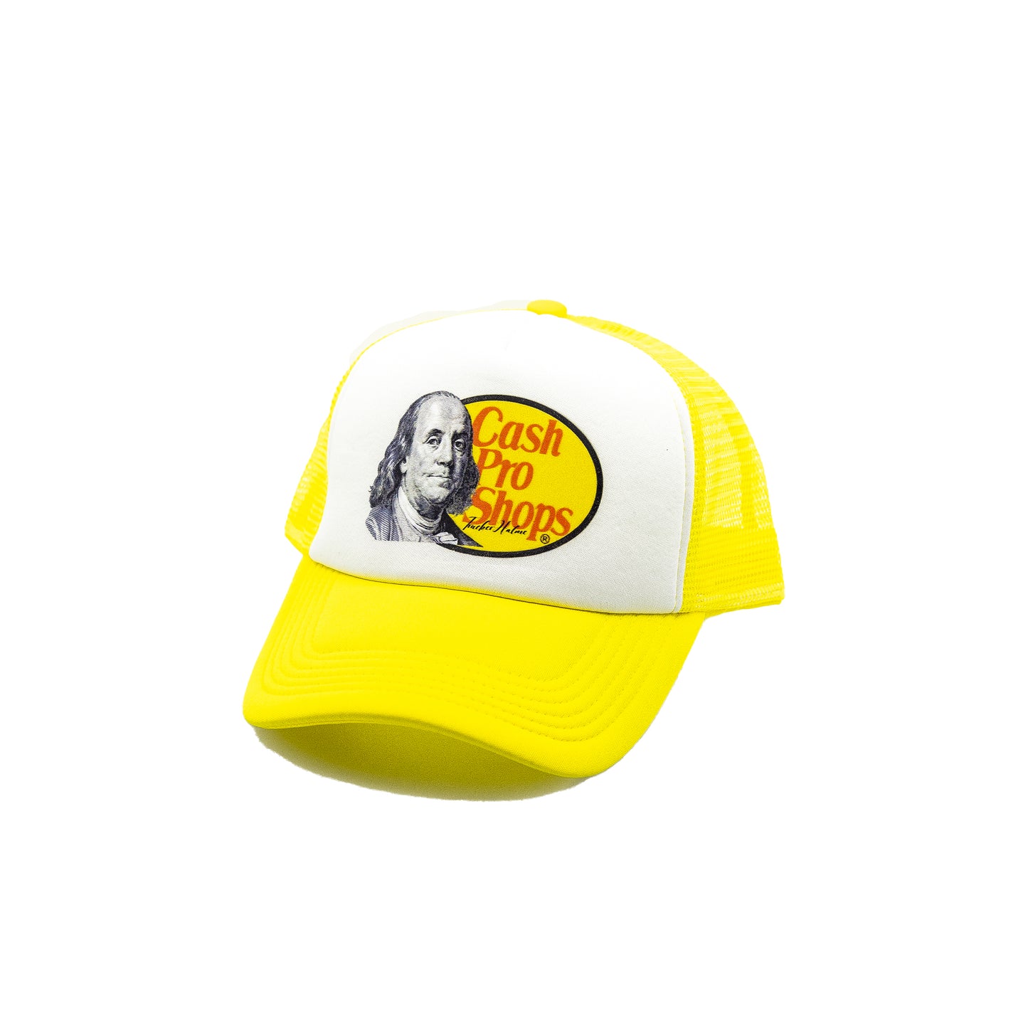 Cash pro shops Trucker Hat White Panel