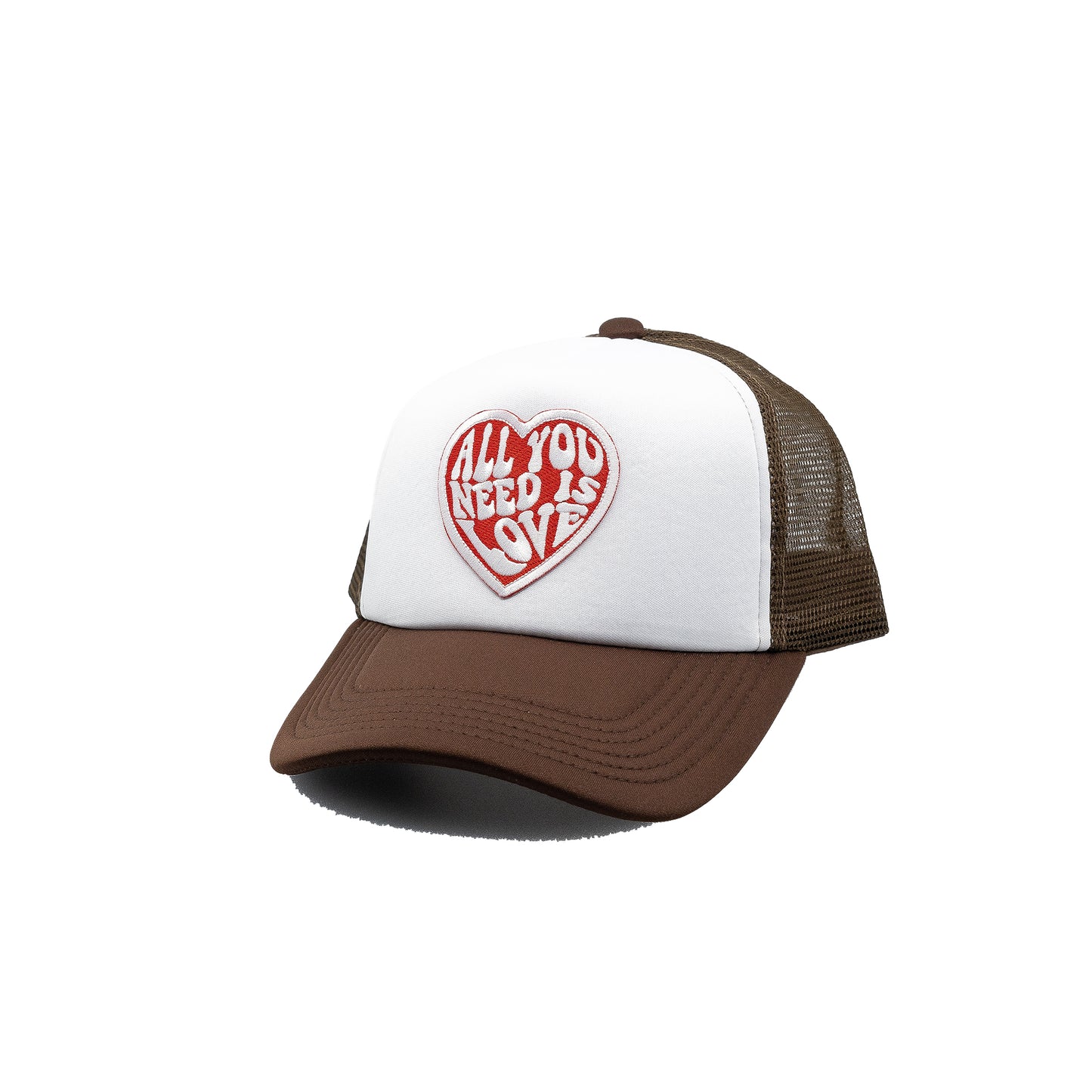 All you Need is Love Trucker Hat White panel
