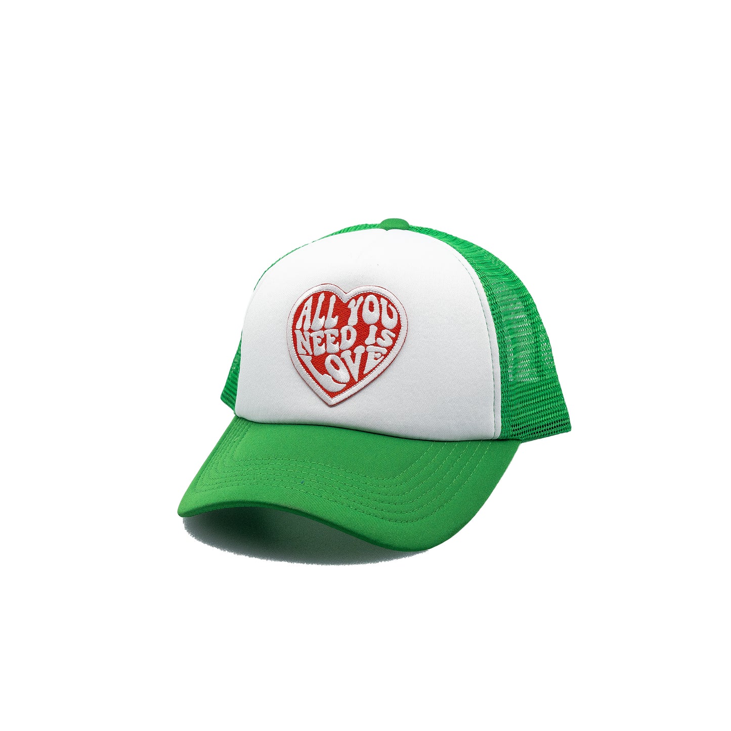 All you Need is Love Trucker Hat White panel
