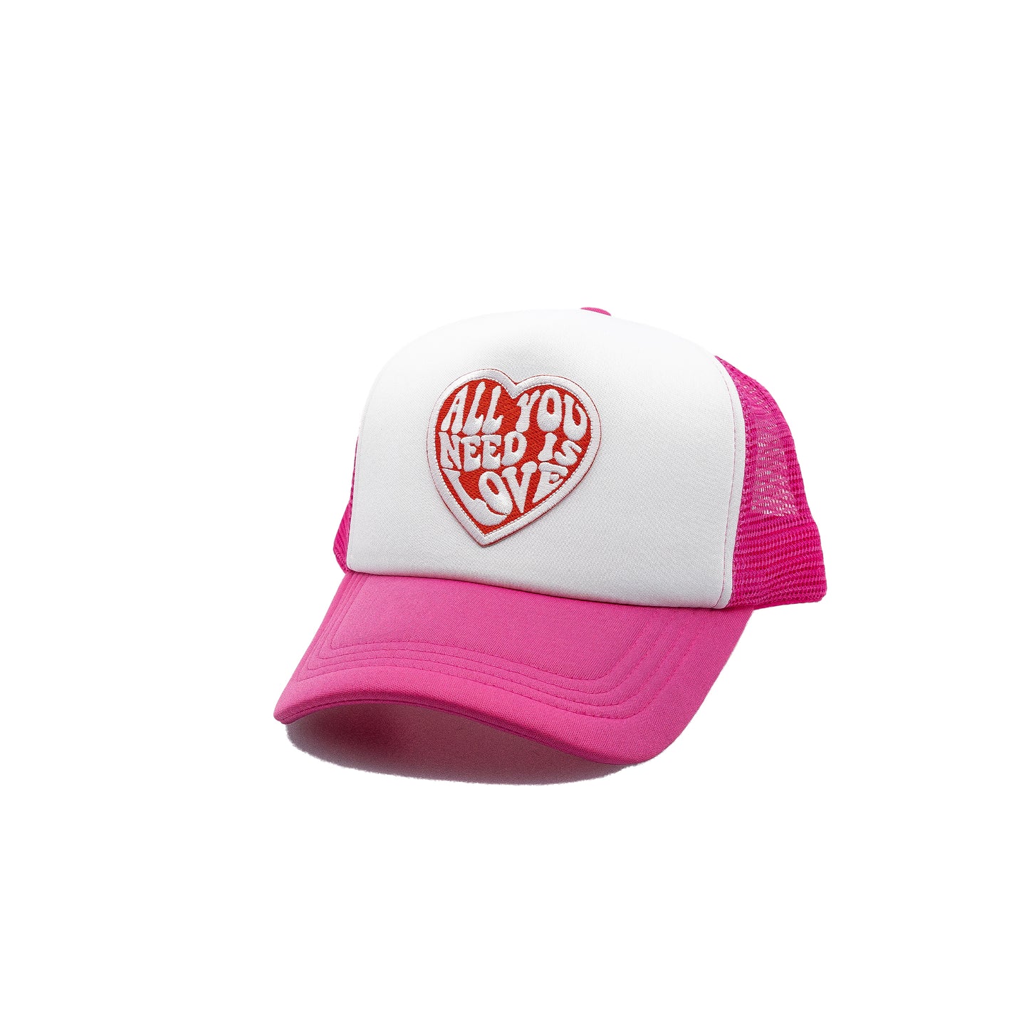All you Need is Love Trucker Hat White panel