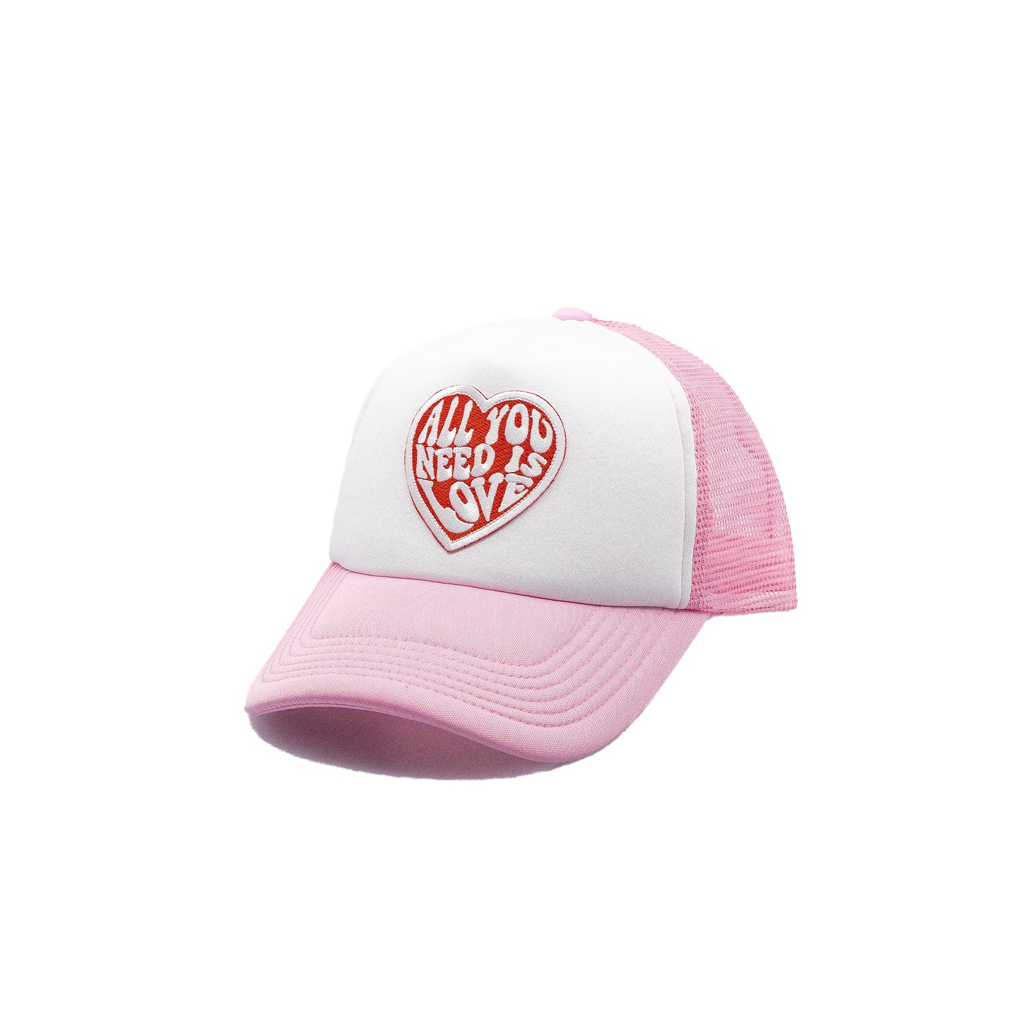 All you Need is Love Trucker Hat White panel