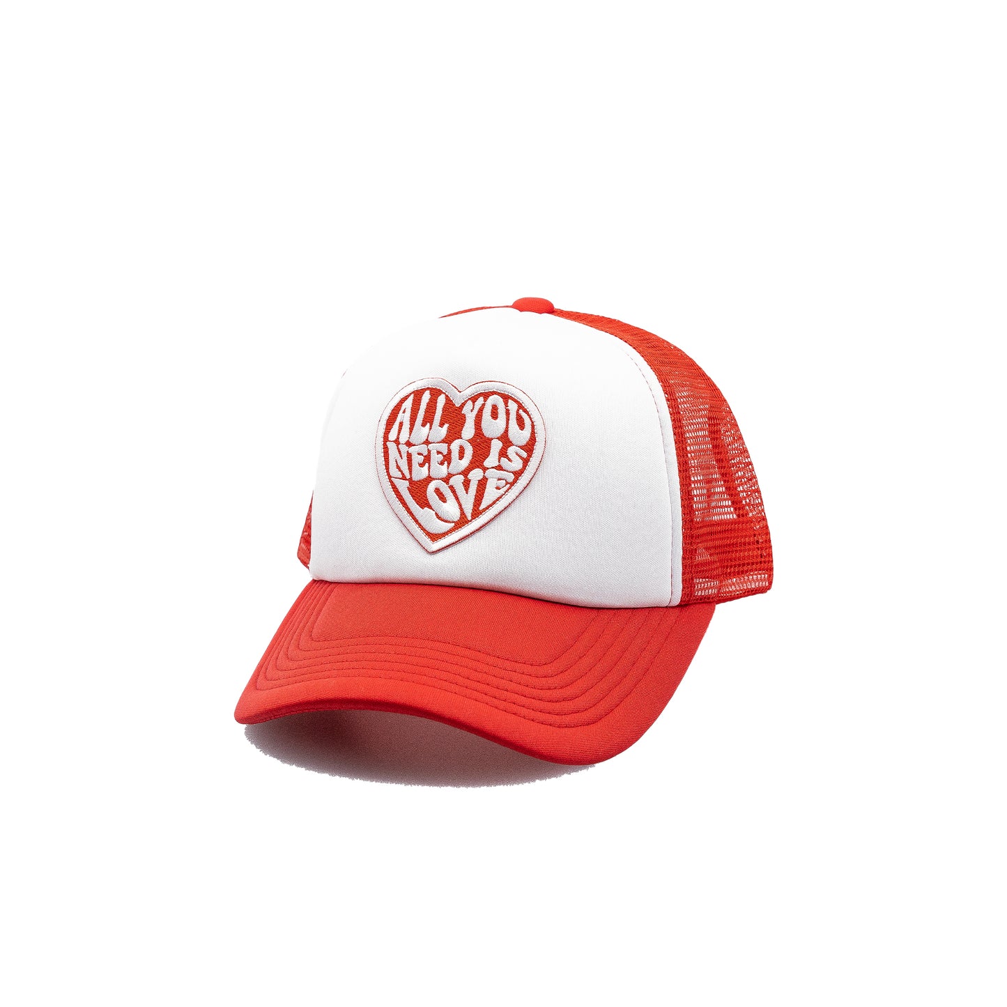 All you Need is Love Trucker Hat White panel