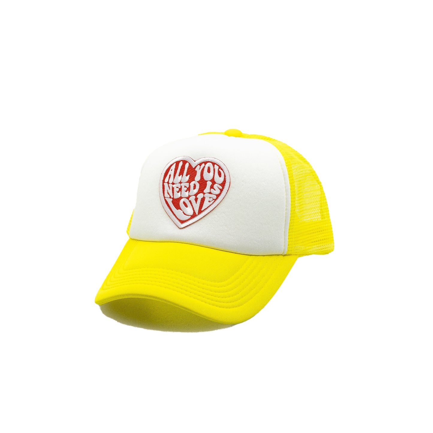 All you Need is Love Trucker Hat White panel