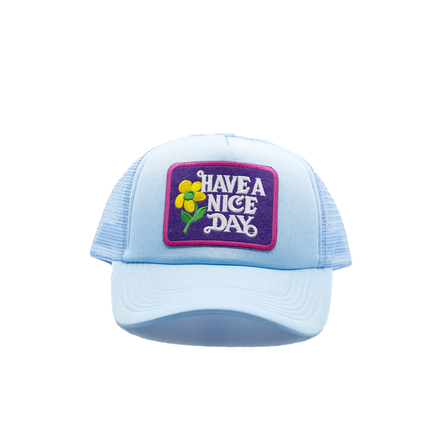 Have a Nice Day Style 5 Sky Blue Trucker Hat