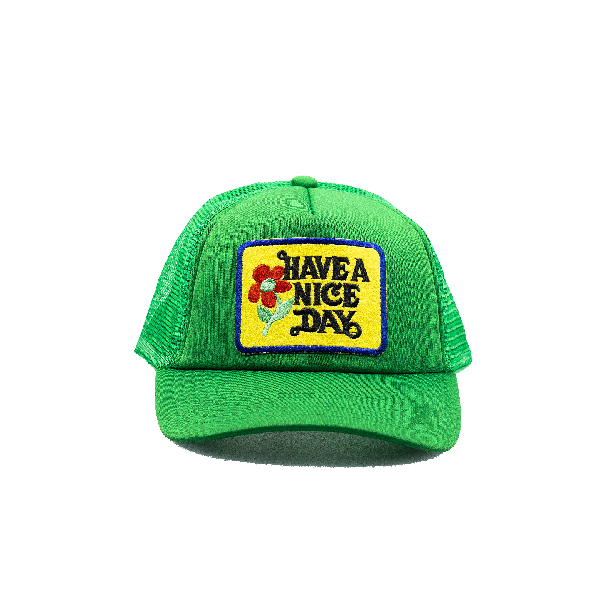 Have a Nice Day Style 2 Green Trucker Hat
