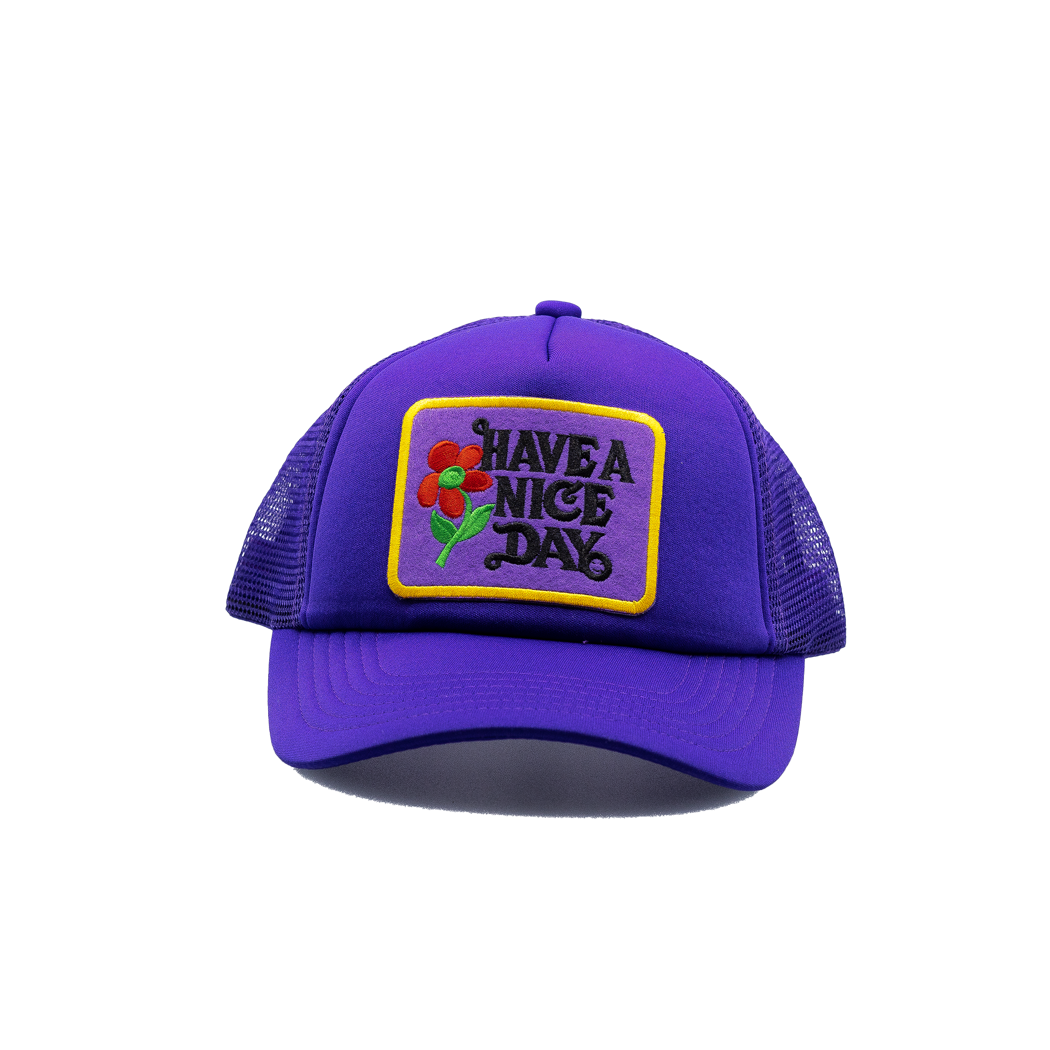 Have a Nice Day Style 1 Purple Trucker Hat