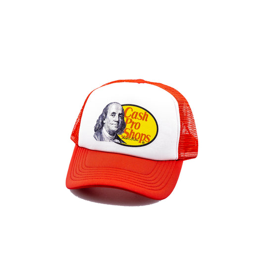 Cash pro shops Trucker Hat White Panel