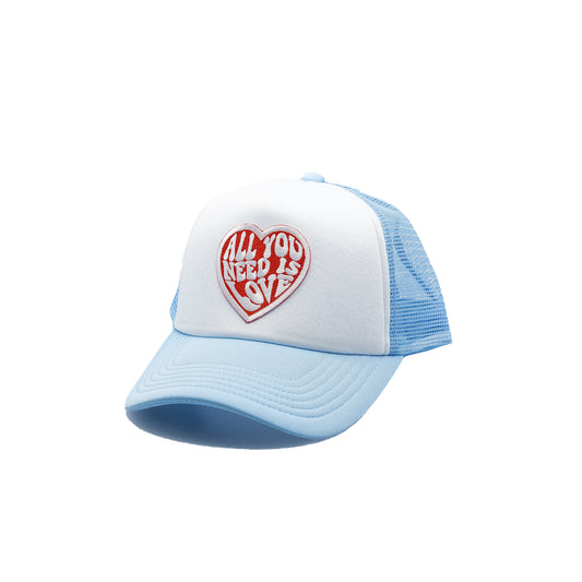 All you Need is Love Trucker Hat White panel
