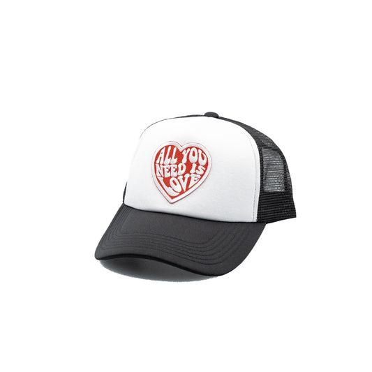 All you Need is Love Trucker Hat White panel