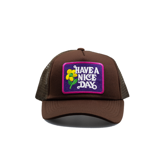 Have a Nice Day Style 5 Brown Trucker Hat