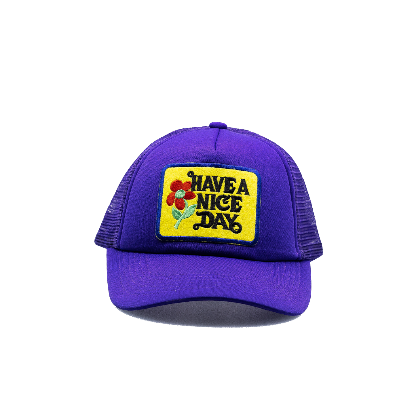 Have a Nice Day Style 2 Purple Trucker Hat