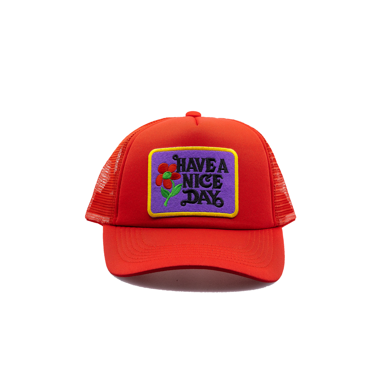 Have a Nice Day Style 1 Red Trucker Hat