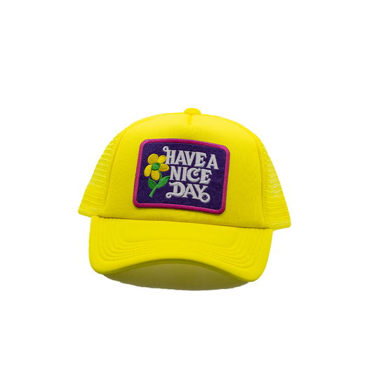 Have a Nice Day Style 5 Yellow Trucker Hat